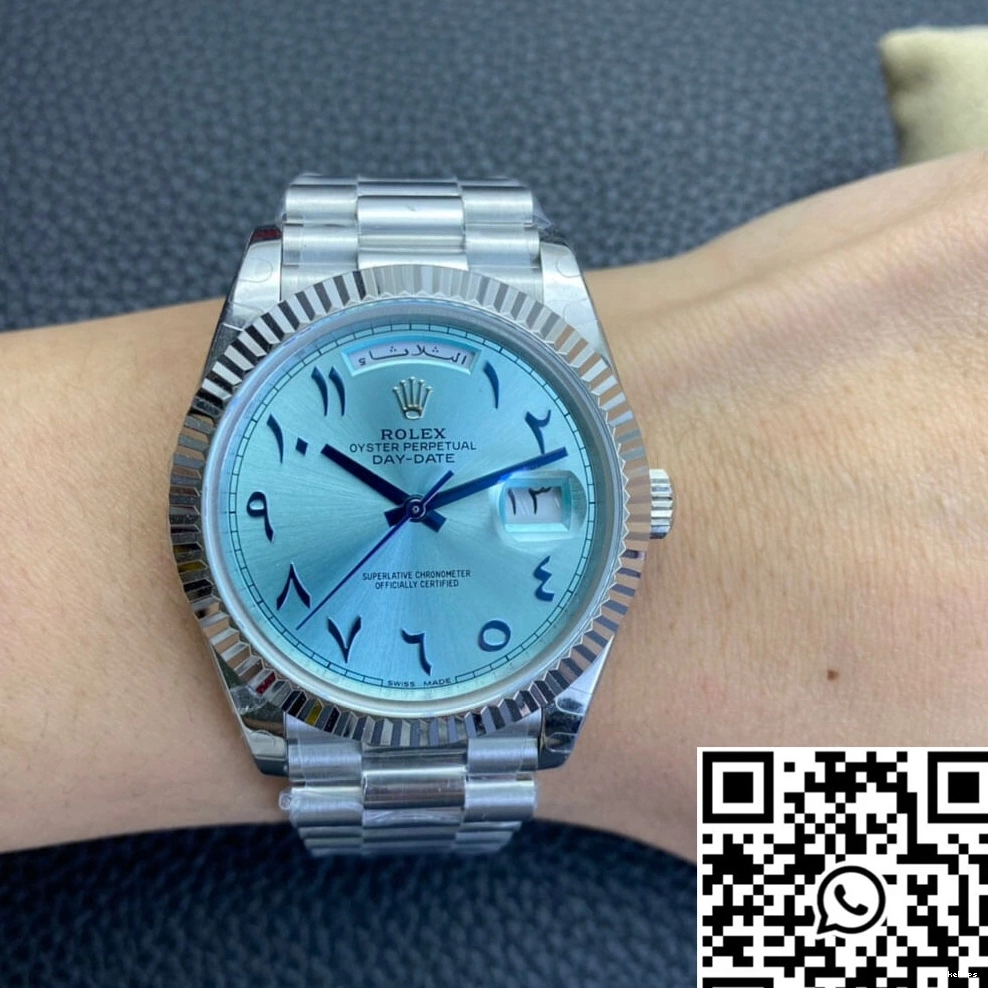 Dial Factory Ice Middle Day Date East Customization BP Blue Rolex 0310